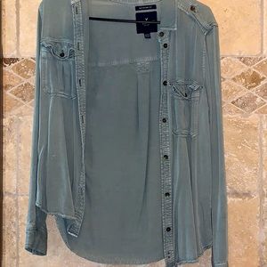 “american eagle” olive green jacket